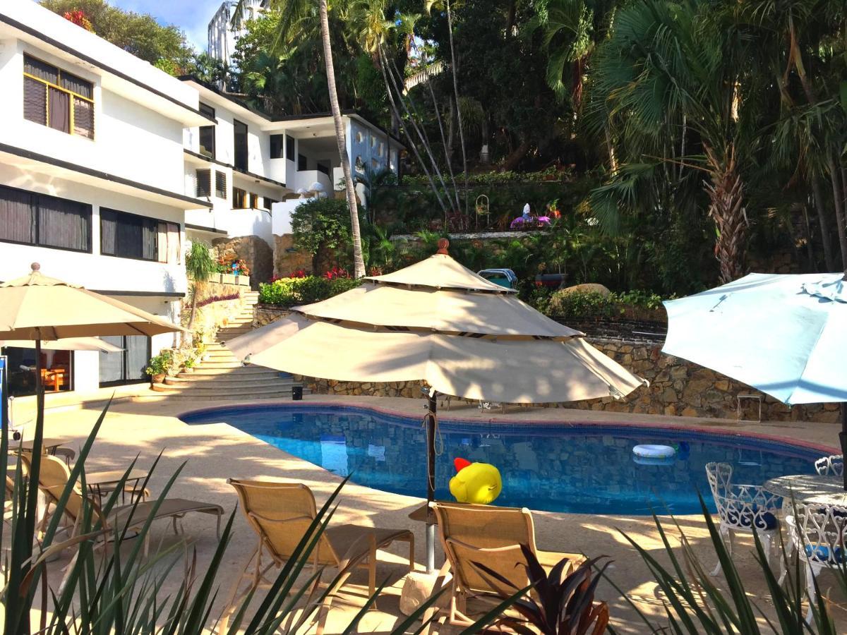 Villa Palmitas Acogedor Departamento Nivel Piscina Gigante Jardines Acapulco Exteriér fotografie