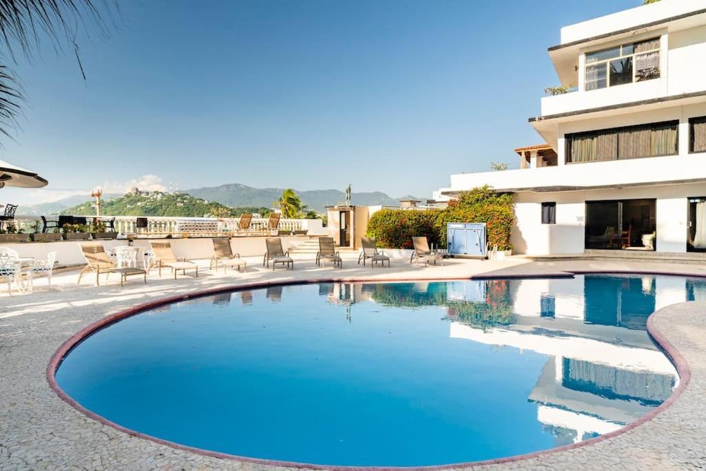 Villa Palmitas Acogedor Departamento Nivel Piscina Gigante Jardines Acapulco Exteriér fotografie